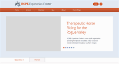 Desktop Screenshot of hopeequestrian.com